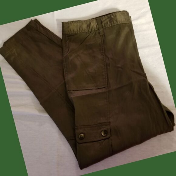 💕Simply Vera,Vera Wang cargo ankle pants S 12 - Picture 1 of 3